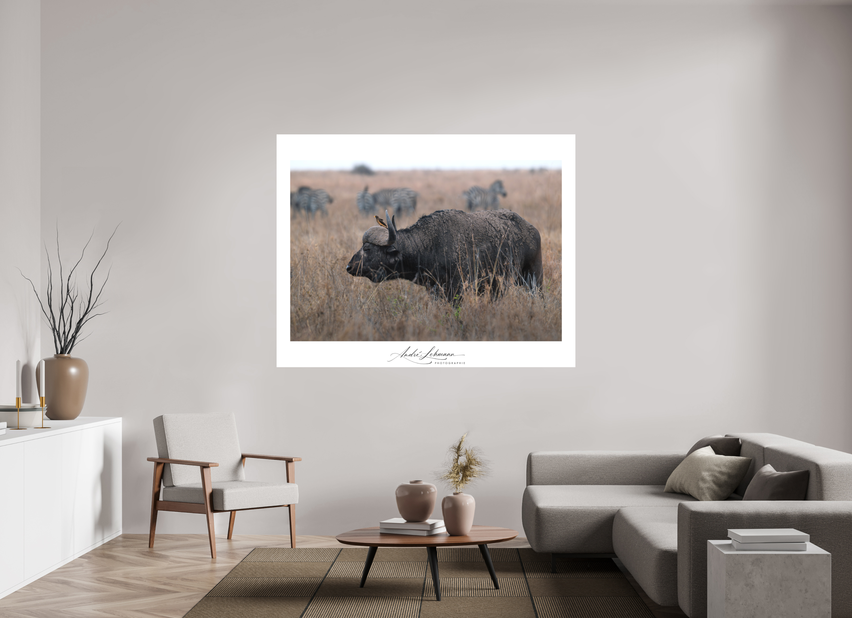 179.7 x 140 cm, Foto-Druck auf Alu-Dibond African Buffalo (Alu Dibond)